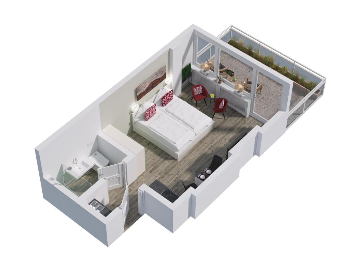 Ferienwohnung Penthouse 韦斯特兰 外观 照片